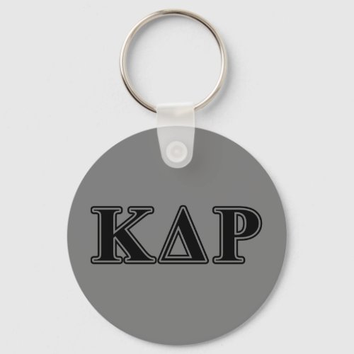 Kappa Delta Rho  Black Letters Keychain