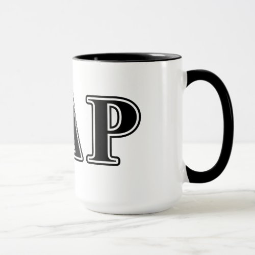 Kappa Delta Rho  Black Letters Mug