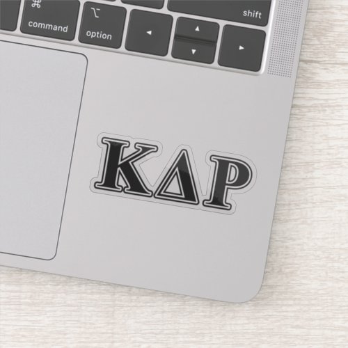 Kappa Delta Rho  Black Letters Sticker