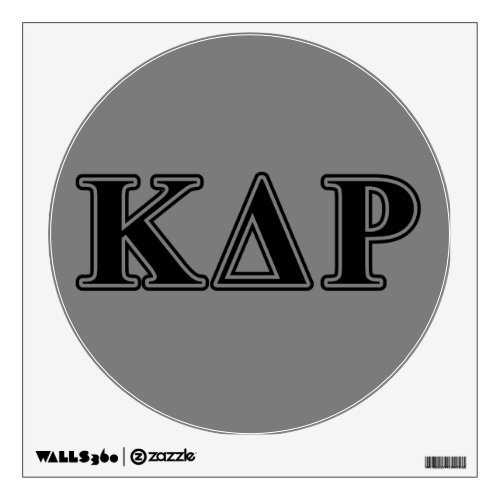 Kappa Delta Rho  Black Letters Wall Decal