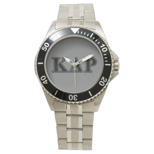 Kappa Delta Rho  Black Letters Watch