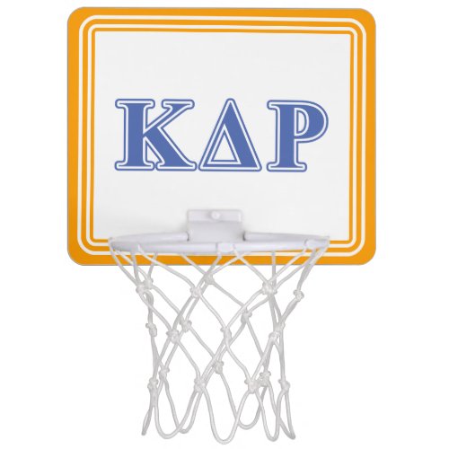 Kappa Delta Rho  Blue Letters Mini Basketball Hoop