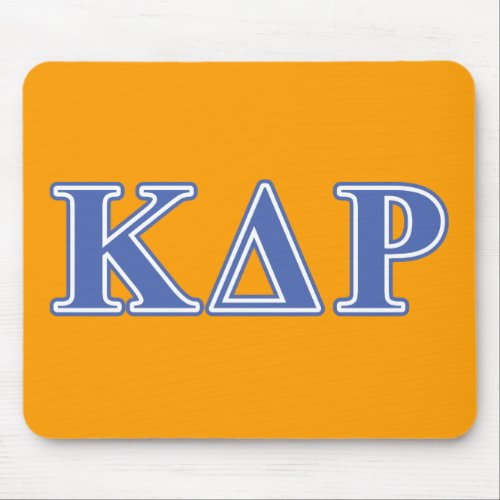 Kappa Delta Rho  Blue Letters Mouse Pad