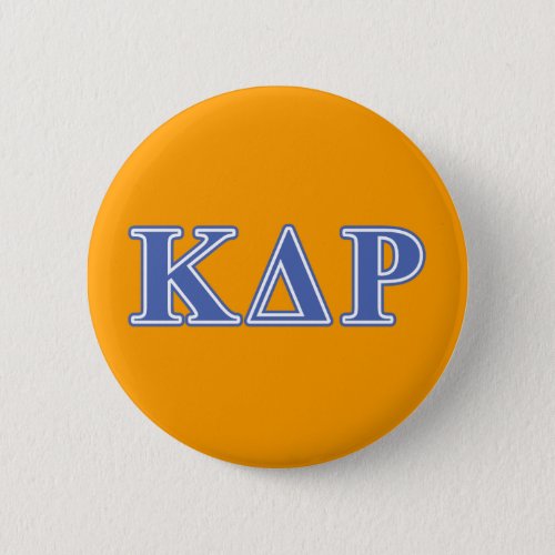 Kappa Delta Rho  Blue Letters Pinback Button