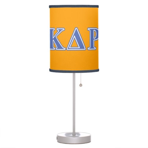 Kappa Delta Rho  Blue Letters Table Lamp