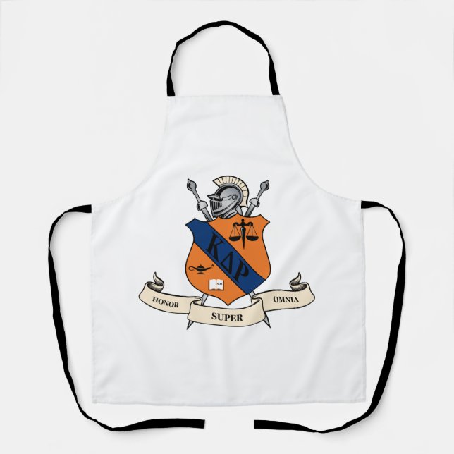 Kappa Delta Rho Fraternity Official Coat of Arms Apron (Front)