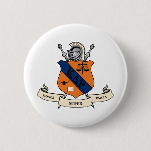 Kappa Delta Rho Fraternity Official Coat of Arms Button