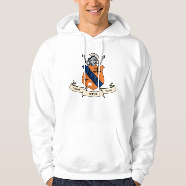 Kappa Delta Rho Fraternity Official Coat of Arms Hoodie (Front)