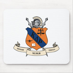 Kappa Delta Rho Fraternity Official Coat of Arms Mouse Pad