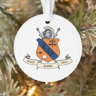 Kappa Delta Rho Fraternity Official Coat of Arms Ornament