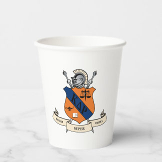 Kappa Delta Rho Fraternity Official Coat of Arms Paper Cups