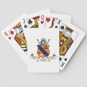 Kappa Delta Rho Fraternity Official Coat of Arms Poker Cards