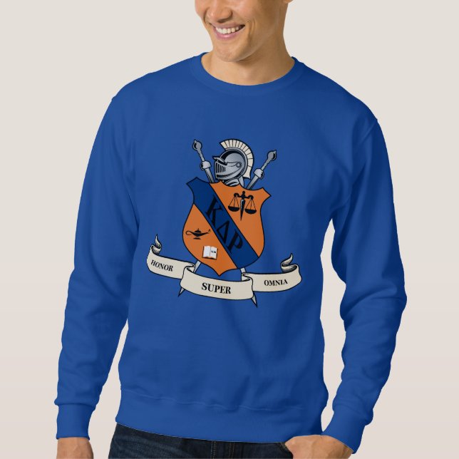 Kappa Delta Rho Fraternity Official Coat of Arms Sweatshirt (Front)