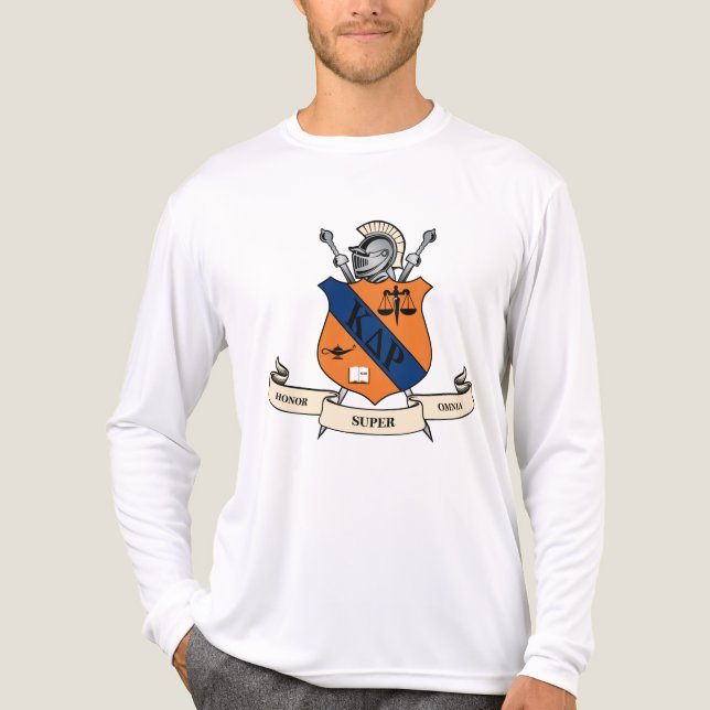 Kappa Delta Rho Fraternity Official Coat of Arms Tri-Blend Shirt (Front)
