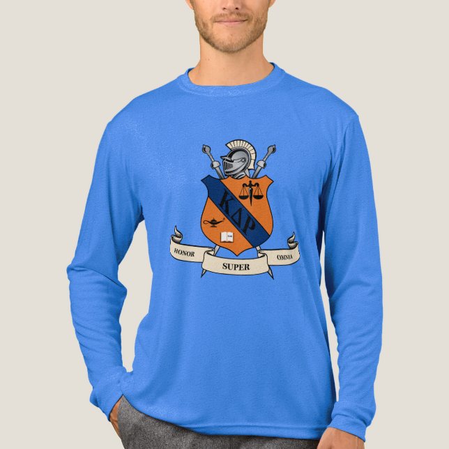 Kappa Delta Rho Fraternity Official Coat of Arms Tri-Blend Shirt (Front)