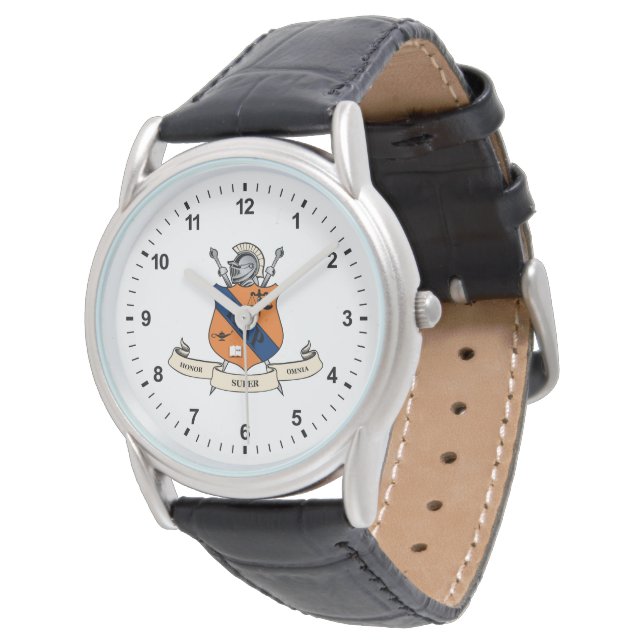 Kappa Delta Rho Fraternity Official Coat of Arms Watch (Angled)