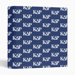 Kappa Delta Rho Greek Letters Logo 3 Ring Binder