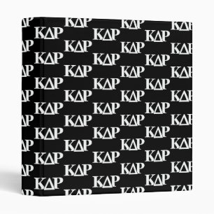Kappa Delta Rho Greek Letters Logo 3 Ring Binder