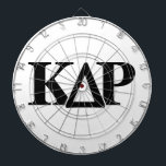 Kappa Delta Rho Greek Letters Logo 6 Dart Board<br><div class="desc">This dynamic design showcases the official Greek letters of Kappa Delta Rho Fraternity! The bold Kappa (K), Delta (Δ), and Rho (P) stand out, forming a strong, recognizable symbol for the brotherhood. It's a classic look that captures the true spirit and identity of Kappa Delta Rho, perfect for members and...</div>