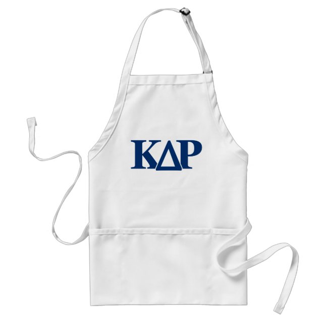 Kappa Delta Rho Greek Letters Logo Adult Apron (Front)