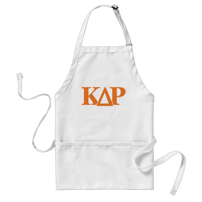 Kappa Delta Rho Greek Letters Logo Adult Apron (Front)