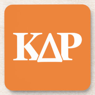 Kappa Delta Rho Greek Letters Logo Beverage Coaster