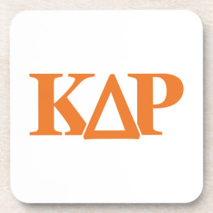 Kappa Delta Rho Greek Letters Logo Beverage Coaster