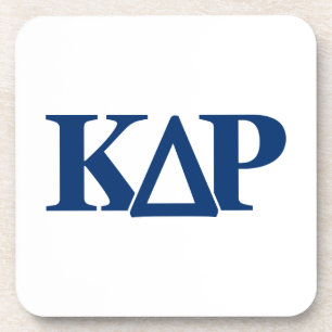 Kappa Delta Rho Greek Letters Logo Beverage Coaster