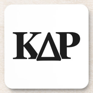 Kappa Delta Rho Greek Letters Logo Beverage Coaster