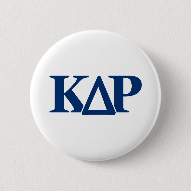 Kappa Delta Rho Greek Letters Logo Button (Front)