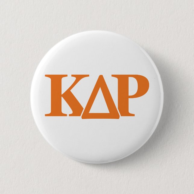 Kappa Delta Rho Greek Letters Logo Button (Front)