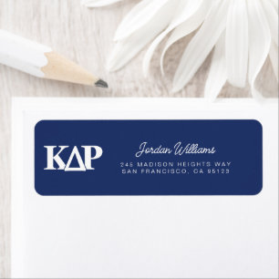 Kappa Delta Rho Greek Letters Logo Label