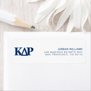 Kappa Delta Rho Greek Letters Logo Label