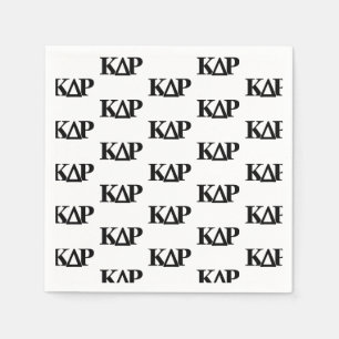 Kappa Delta Rho Greek Letters Logo Napkins