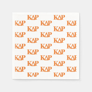 Kappa Delta Rho Greek Letters Logo Napkins