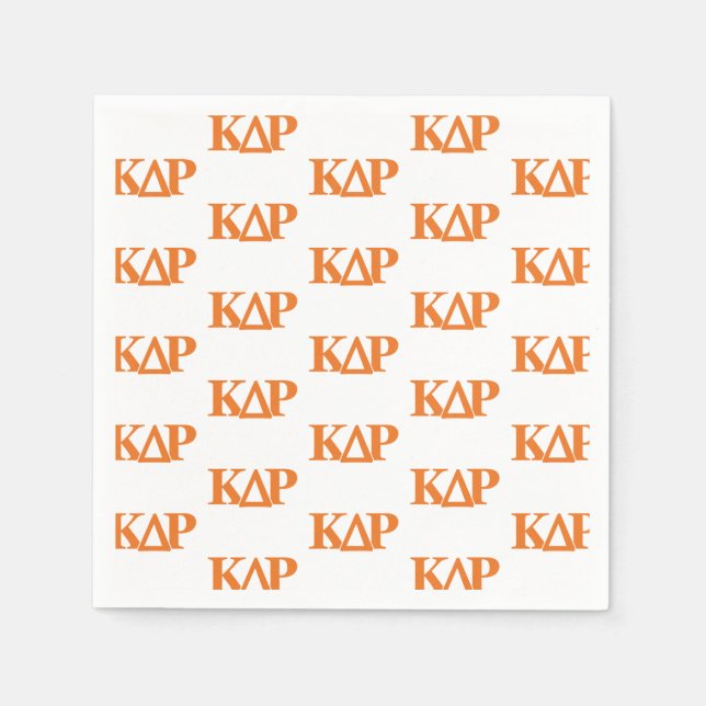 Kappa Delta Rho Greek Letters Logo Napkins (Front)