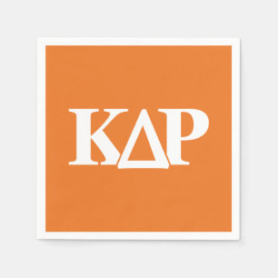 Kappa Delta Rho Greek Letters Logo Napkins