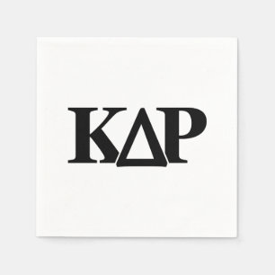 Kappa Delta Rho Greek Letters Logo Napkins