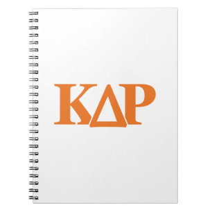 Kappa Delta Rho Greek Letters Logo Notebook