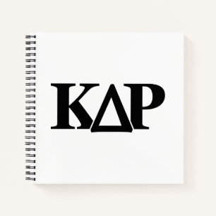 Kappa Delta Rho Greek Letters Logo Notebook