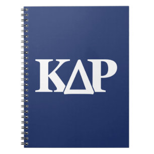 Kappa Delta Rho Greek Letters Logo Notebook