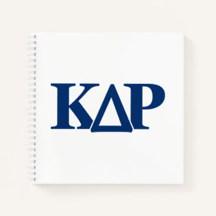 Kappa Delta Rho Greek Letters Logo Notebook