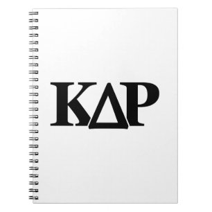 Kappa Delta Rho Greek Letters Logo Notebook