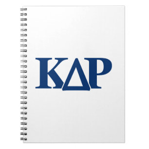 Kappa Delta Rho Greek Letters Logo Notebook