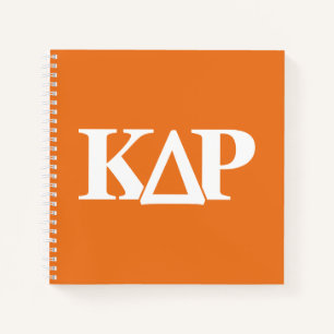Kappa Delta Rho Greek Letters Logo Notebook