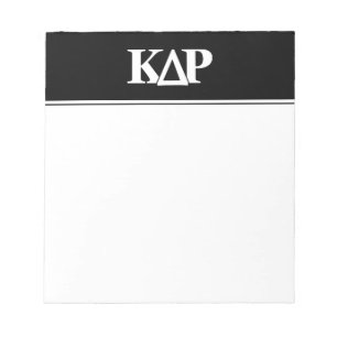 Kappa Delta Rho Greek Letters Logo Notepad
