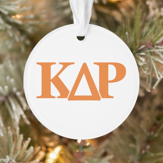 Kappa Delta Rho Greek Letters Logo Ornament (Tree)