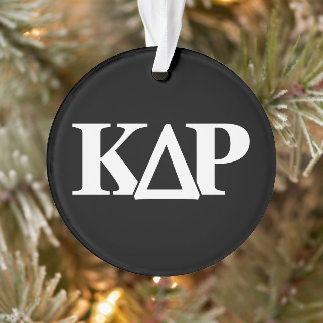 Kappa Delta Rho Greek Letters Logo Ornament (Tree)