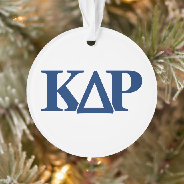 Kappa Delta Rho Greek Letters Logo Ornament (Tree)