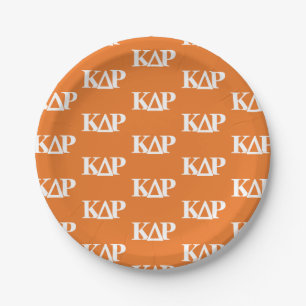 Kappa Delta Rho Greek Letters Logo Paper Plates